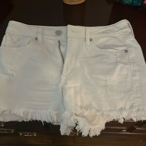 Just Black Denim white Jean shorts size XS